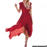 Palarn Fashion Dress & Tops Womens Dots Boho Mini Dress Lady Beach Summer Sundrss Maxi Dress Red B07N6FTL8J
